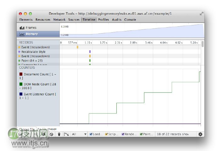 Chrome开发者工具之JavaScript内存分析