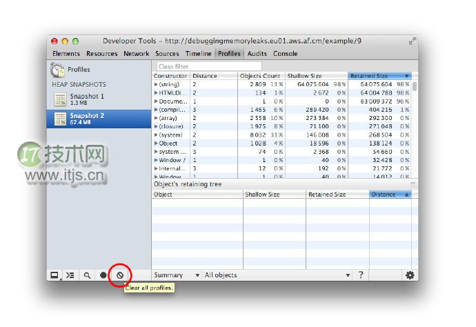 Chrome开发者工具之JavaScript内存分析