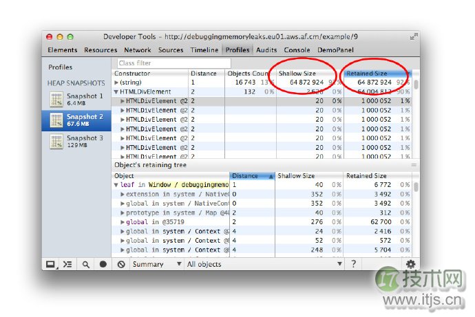 Chrome开发者工具之JavaScript内存分析