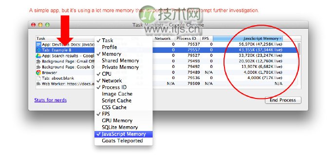 Chrome开发者工具之JavaScript内存分析