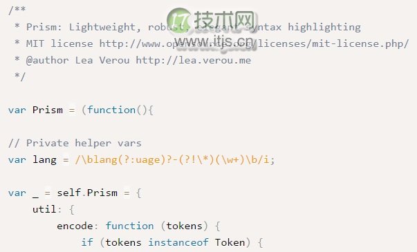 7个高性能JavaScript代码高亮插件