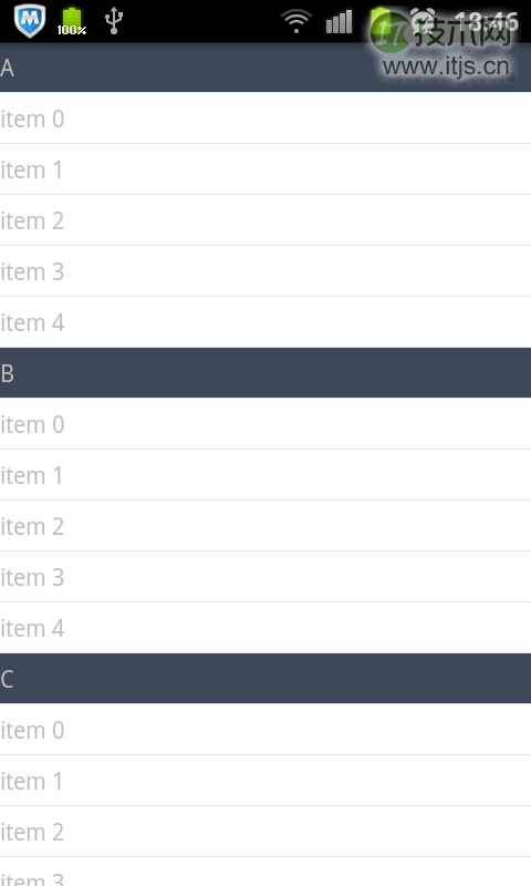 Android ListView实现品种分类效果