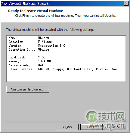 VMWare Workstation 8环境下安装ubuntu12(图解)